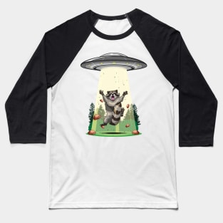 Cosmic Bandit: Raccoon's Galactic Adventure Baseball T-Shirt